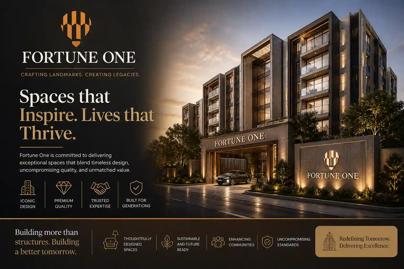 Fortune Group official logo for Devanahalli plotted projects and apartments
